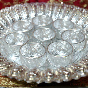 Pooja thali set silver