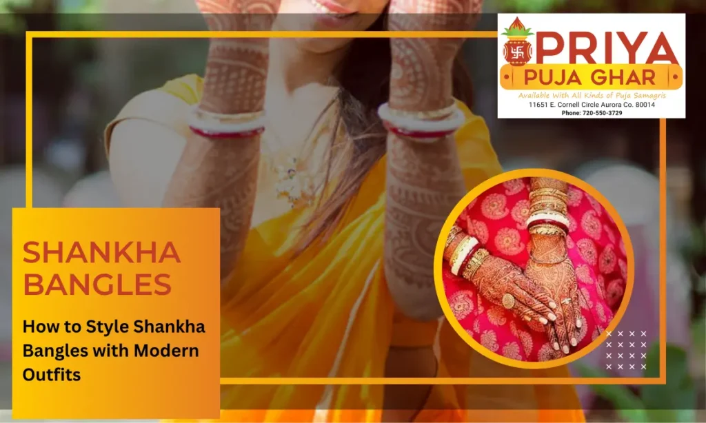 Style Shankha Bangles with Modern Outfits